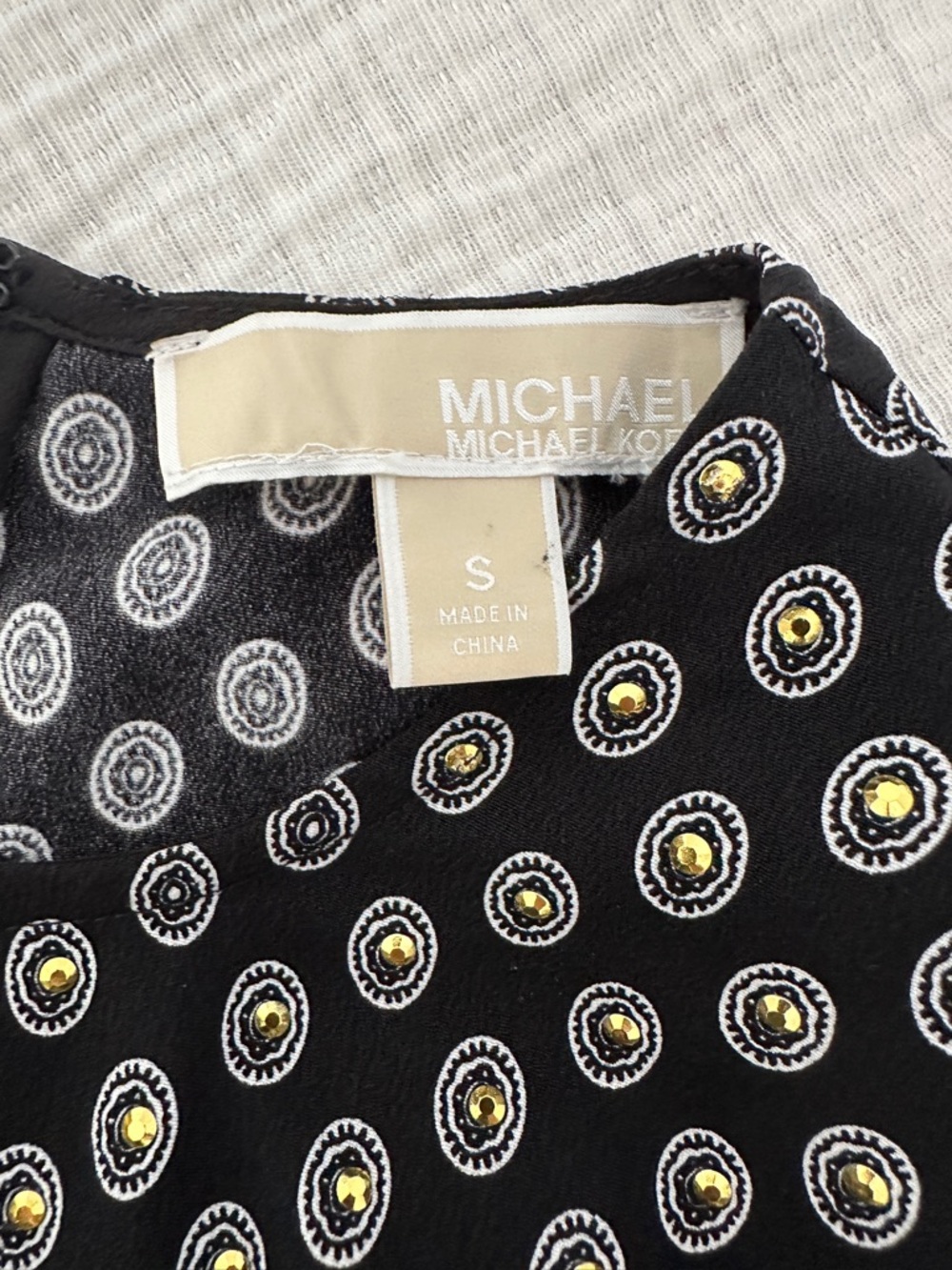 MICHAEL Michael Kors Black Printed Tie-Waist Mini Dress - Picture 4 of 7